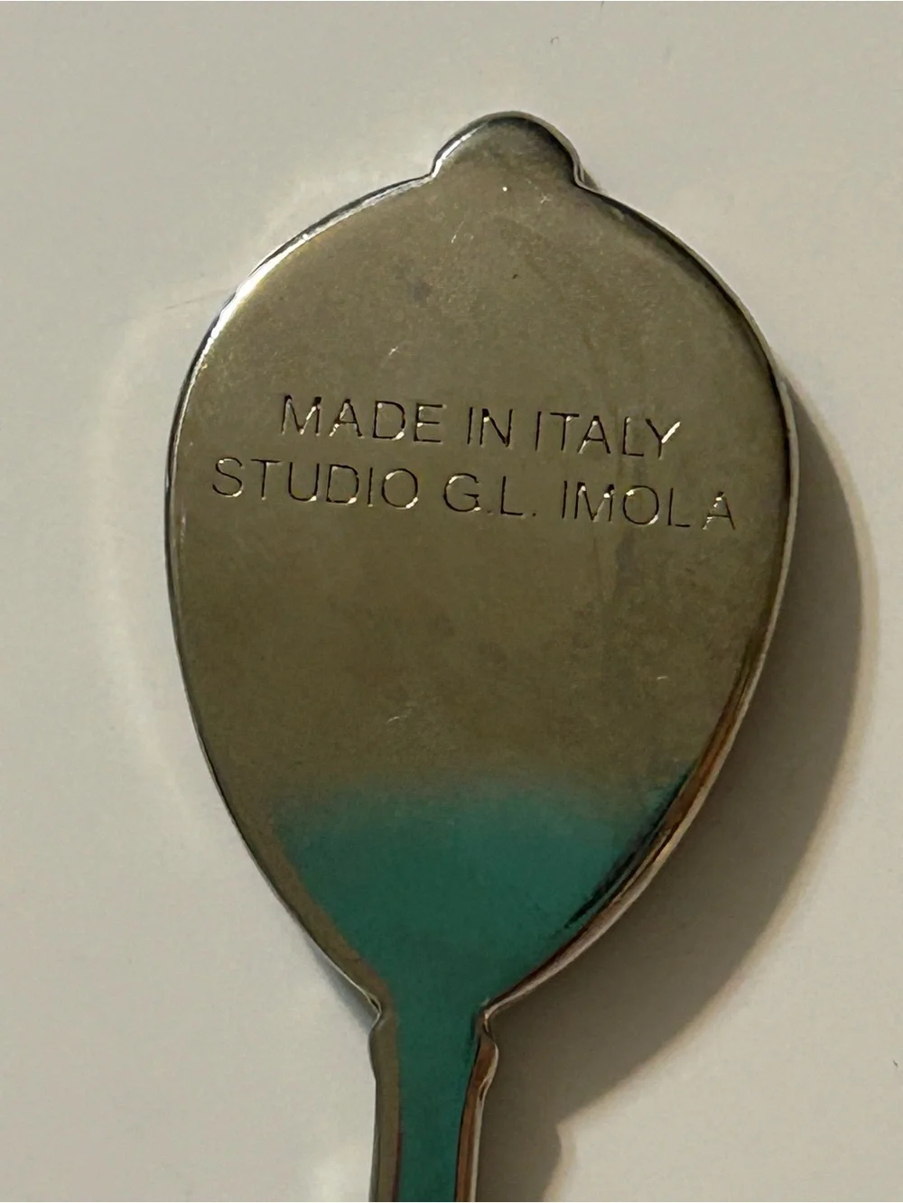 Vintage Studio G.L. Imola Italy Siena Duomo Souvenir Spoon – Gold & Silver Tone